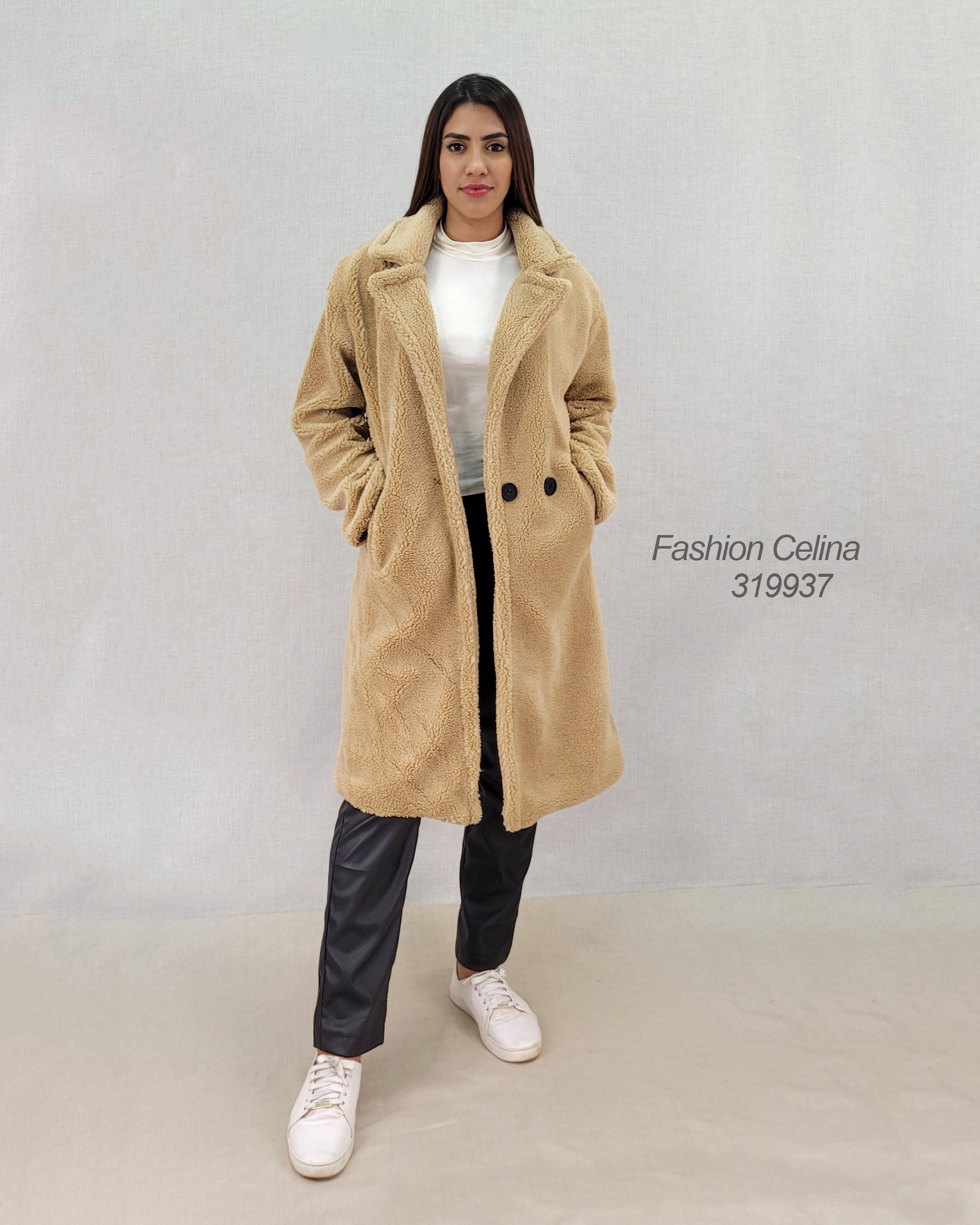 Manteau teddy bear long outlet